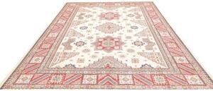 Tappeto Kazak Geometrico Avorio Rosso 248x342 Cm