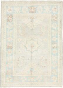 Tappeto Kazak Stilizzato Azzurro Chiaro Beige 66x92 Cm