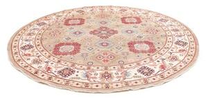 Tappeto Kazak Geometrico Beige Rosso Rotondo 273x267 Cm