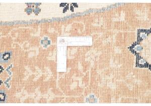 Tappeto Kazak Stilizzato Beige Blu Avio Rotondo 250x245 Cm