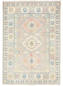 Tappeto Kazak Medaglione Grigio Avorio 65x93 Cm
