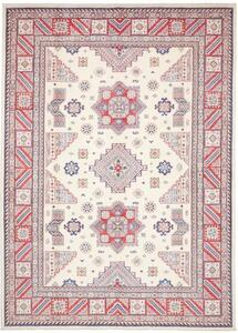 Tappeto Kazak Geometrico Avorio Rosso 248x342 Cm