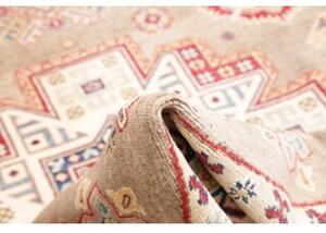 Tappeto Kazak Medaglione Beige Avorio Rotondo 238x234 Cm