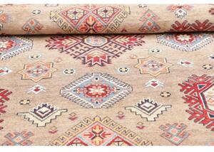 Tappeto Kazak Geometrico Beige Rosso Rotondo 273x267 Cm