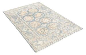 Tappeto Kazak Geometrico Azzurro Avorio 104x148 Cm