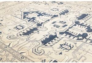Tappeto Kazak Stilizzato Avorio Blu 308x400 Cm
