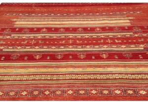 Tappeto Gabbeh Nova Geometrico Rosso Beige 273x364 Cm