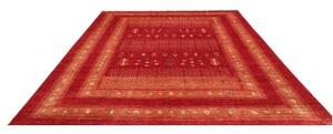 Tappeto Gabbeh Nova Geometrico Rosso Mattone Ocra 240x298 Cm