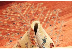 Tappeto Gabbeh Nova Stilizzato Blu Beige 270x362 Cm