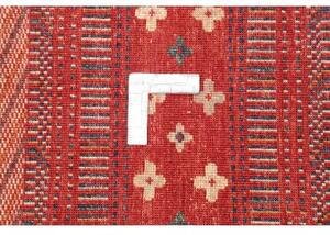Tappeto Gabbeh Nova Geometrico Rosso Multicolore 244x296 Cm