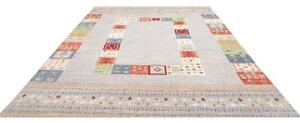 Tappeto Gabbeh Nova Geometrico Azzurro Multicolore 281x350 Cm