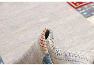 Tappeto Gabbeh Nova Geometrico Azzurro Multicolore 281x350 Cm