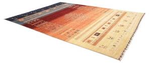 Tappeto Gabbeh Nova Stilizzato Blu Beige 270x362 Cm