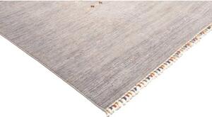 Tappeto Gabbeh Nova Figurativo Grigio Lavanda Beige 273x355 Cm