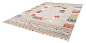 Tappeto Gabbeh Nova Geometrico Azzurro Multicolore 281x350 Cm