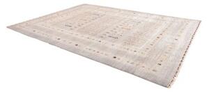 Tappeto Gabbeh Nova Geometrico Grigio Chiaro Beige 271x361 Cm