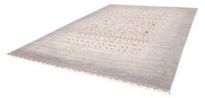 Tappeto Gabbeh Nova Figurativo Grigio Lavanda Beige 273x355 Cm