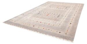 Tappeto Gabbeh Nova Geometrico Grigio Chiaro Beige 271x361 Cm