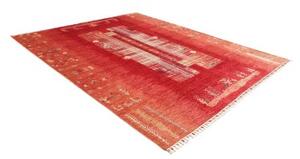 Tappeto Gabbeh Nova Geometrico Rosso Beige 244x290 Cm