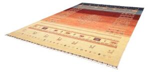 Tappeto Gabbeh Nova Stilizzato Blu Beige 270x362 Cm