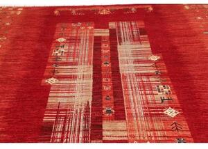 Tappeto Gabbeh Nova Geometrico Rosso Beige 244x290 Cm