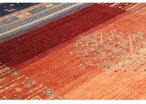 Tappeto Gabbeh Nova Stilizzato Blu Beige 270x362 Cm