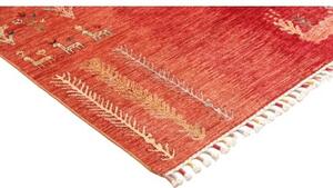 Tappeto Gabbeh Nova Geometrico Rosso Beige 244x290 Cm
