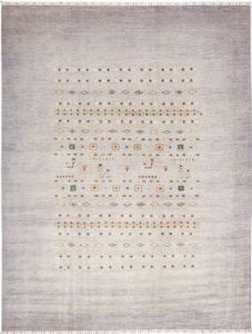 Tappeto Gabbeh Nova Figurativo Grigio Lavanda Beige 273x355 Cm