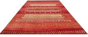 Tappeto Gabbeh Nova Geometrico Rosso Beige 273x364 Cm