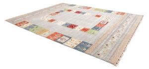 Tappeto Gabbeh Nova Geometrico Azzurro Multicolore 281x350 Cm