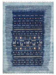 Tappeto Gabbeh Nova Figurativo Blu Notte Azzurro 210x292 Cm