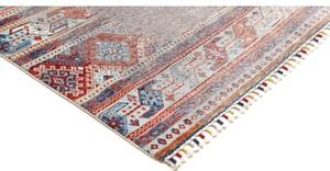 Tappeto Gabbeh Nova Geometrico Grigio Blu 207x297 Cm