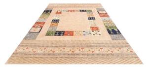 Tappeto Gabbeh Nova Geometrico Beige Blu 207x307 Cm
