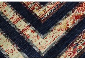 Tappeto Gabbeh Nova Geometrico Blu Scuro Avorio 169x240 Cm