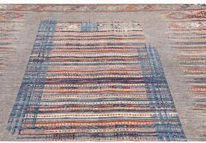 Tappeto Gabbeh Nova Geometrico Grigio Blu 207x297 Cm
