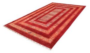 Tappeto Gabbeh Nova Geometrico Rosso Mattone Arancione Ruggine 207x298 Cm