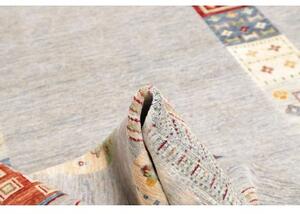 Tappeto Gabbeh Nova Geometrico Celeste Beige 207x297 Cm