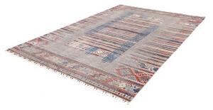 Tappeto Gabbeh Nova Geometrico Grigio Blu 207x297 Cm