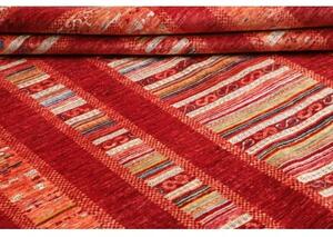 Tappeto Gabbeh Nova Geometrico Rosso Mattone Arancione Ruggine 207x298 Cm