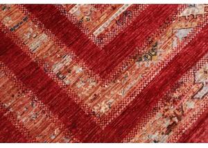 Tappeto Gabbeh Nova Geometrico Rosso Ruggine Beige 169x242 Cm