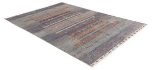 Tappeto Gabbeh Nova Geometrico Blu Rosso 168x244 Cm