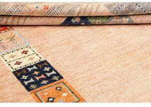 Tappeto Gabbeh Nova Geometrico Beige Blu 207x307 Cm