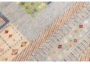 Tappeto Gabbeh Nova Geometrico Celeste Beige 207x297 Cm