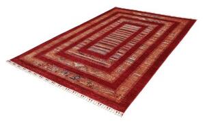 Tappeto Gabbeh Nova Geometrico Rosso Ruggine Beige 169x242 Cm