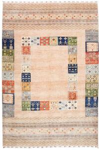 Tappeto Gabbeh Nova Geometrico Beige Blu 207x307 Cm