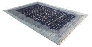 Tappeto Gabbeh Nova Figurativo Blu Notte Azzurro 210x292 Cm