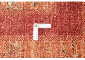Tappeto Gabbeh Nova Geometrico Rosso Mattone Arancione Ruggine 207x298 Cm