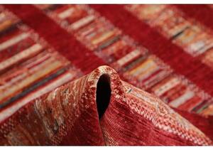 Tappeto Gabbeh Nova Geometrico Rosso Ruggine Beige 169x242 Cm