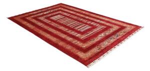Tappeto Gabbeh Nova Geometrico Rosso Ruggine Beige 169x242 Cm