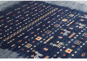 Tappeto Gabbeh Nova Figurativo Blu Notte Azzurro 210x292 Cm
